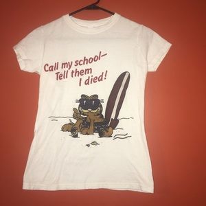Garfield Call My School Tell Them I Died shirt